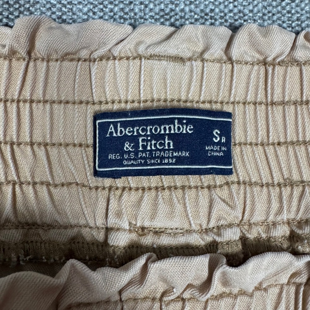 Abercrombie & Fitch Women's Beige Paperbag Waist Jogger Pants Size Small - Picture 5 of 10